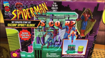 Sky Scraper Stunt Set - Oscorp Spidey Glider | Toy Biz 1994 image