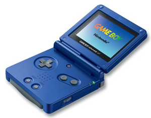 Портативная консоль Nintendo Game Boy Advance SP (б/у) - синий