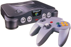Игровая приставка Nintendo 64 NUS-001 чёрная (б/у) + игра The Legend of Zelda: Ocarina of Time (б/у)