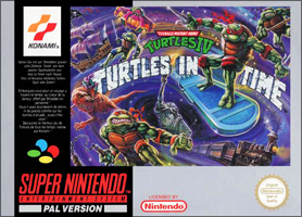 Teenage Mutant Hero Turtles IV: Turtles in Time (б/у) - Boxed для Super Nintendo Entertainment System