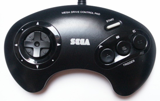 Геймпад 3 buttons (б/у) для Sega Mega Drive