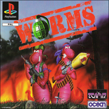 Worms (Sony PlayStation 1) (PAL) cover