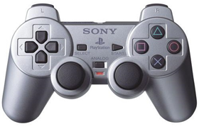 Геймпад DualShock 2 silver - оригинал (б/у)