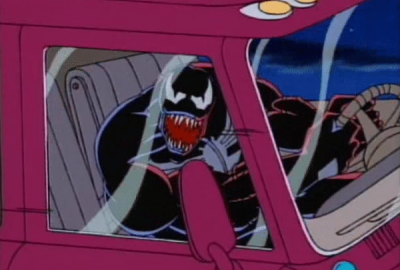 Venom Assault Racer with Slide Back Canopy Action / Spider-Man: The Animated Series - Toy Biz 1994