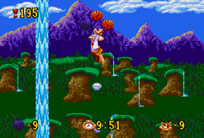 Bubsy in: Claws Encounters of the Furred Kind (Sega Genesis) скриншот-1