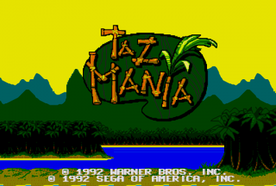 Taz-Mania (Sega Mega Drive) скриншот-1
