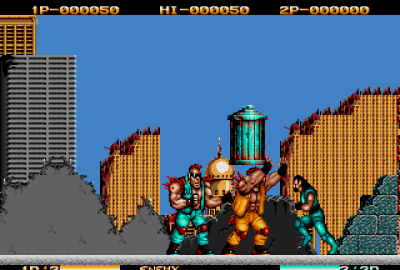 Two Crude Dudes (Sega Mega Drive) скриншот-1